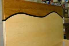 Maple-curved-head-board-with-a-teak-top