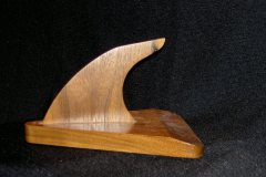 Model-airplane-stand-in-walnut-
