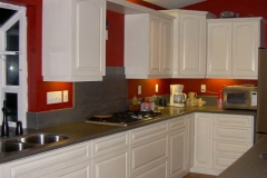 White-painted-kitchen-with-raised-panel-doors-and-task-lights